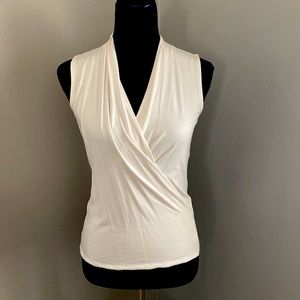 Banana Republic cream wrap tank